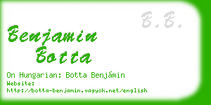 benjamin botta business card